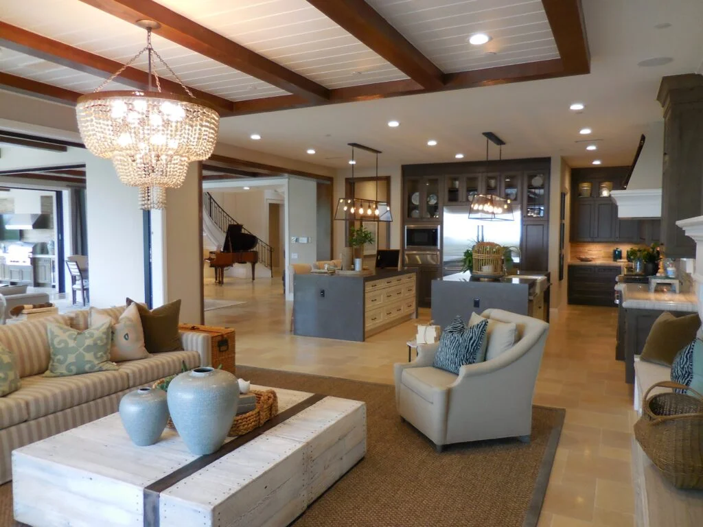 Luxury Vinyl Installation 4 Luxury vinyl plank floors in a modern living space.