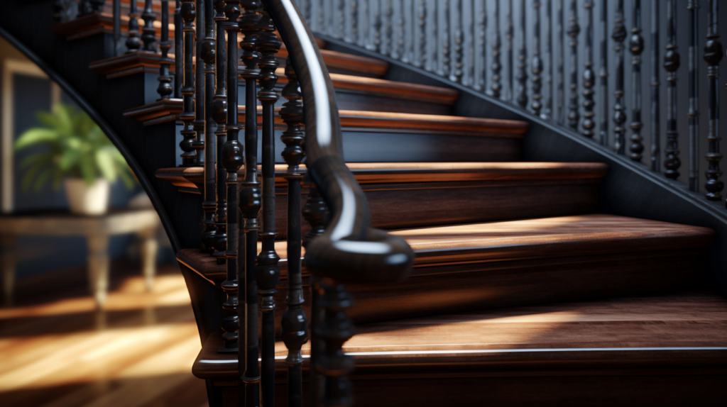 The Timeless Beauty of Hardwood Staircases in Pearland, TX Luxurious spiral hardwood staircase