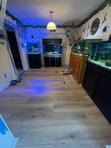 Luxury vinyl flooring that combines style and resilience.