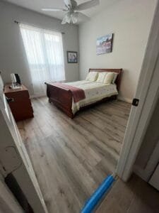 Luxury vinyl flooring for a modern and trendy interior.