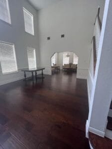 Engineered wood project illustrating craftsmanship.