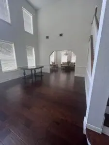 Engineered wood project illustrating craftsmanship.