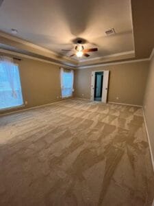 Meticulous carpet installation process in Pearland, TX