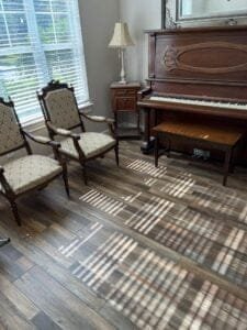 Laminate flooring in various room settings