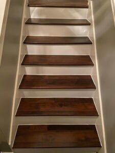 Hardwood steps for a warm and welcoming feel