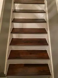 Hardwood steps for a warm and welcoming feel