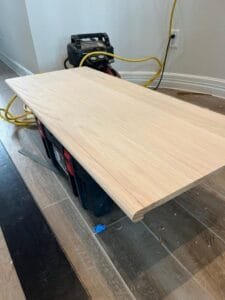 Wooden steps providing an inviting entrance.