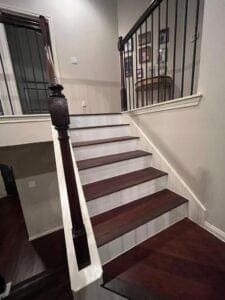 Hardwood stair treads adding elegance to a home
