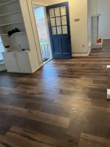 Durable hardwood flooring with a timeless appeal.