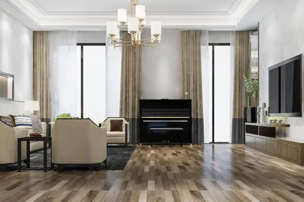 LVP flooring samples for Rosharon homes